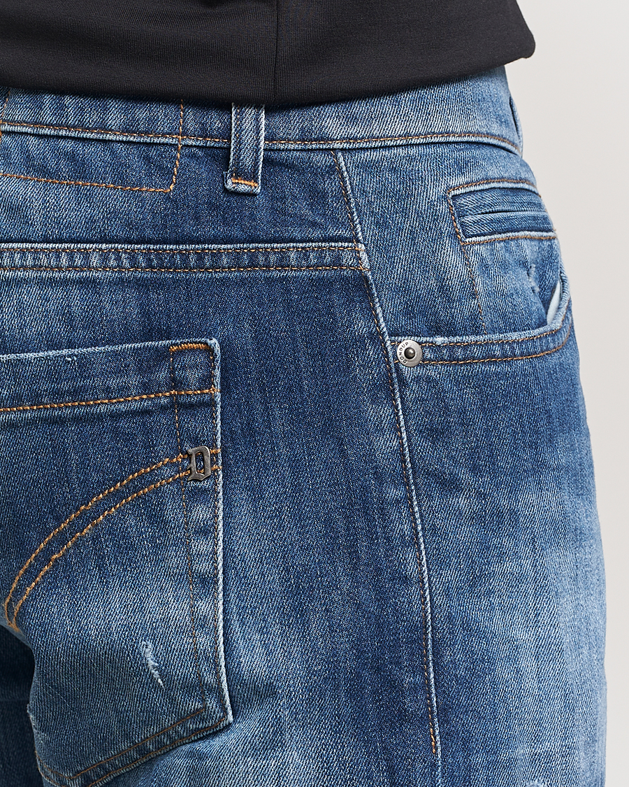 Hombres | Vaqueros | Dondup | George Light Distressed Jeans Medium Blue