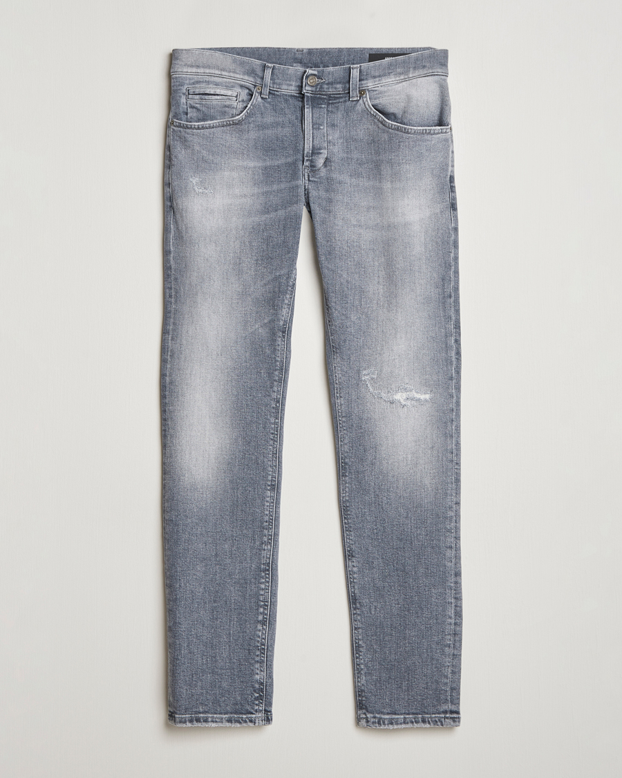 Hombres | Vaqueros | Dondup | George Light Distressed Jeans Light Grey