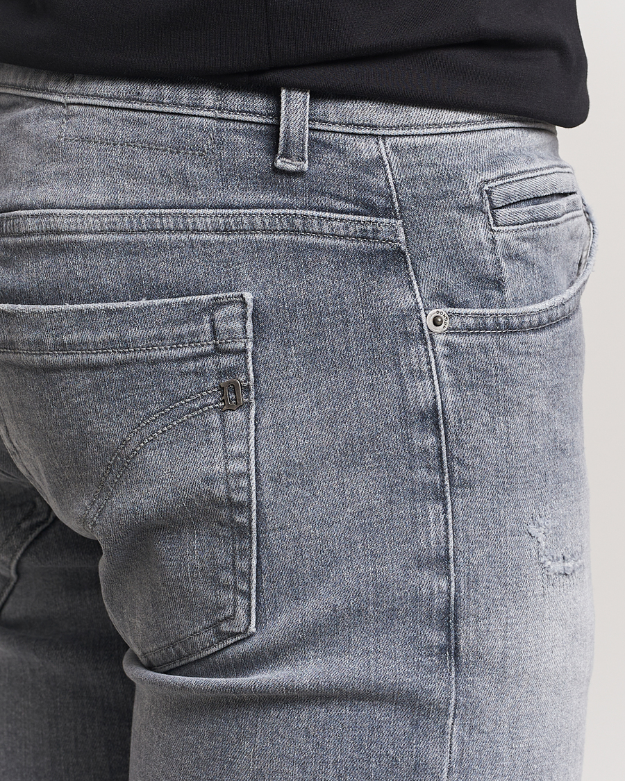Hombres | Vaqueros | Dondup | George Light Distressed Jeans Light Grey