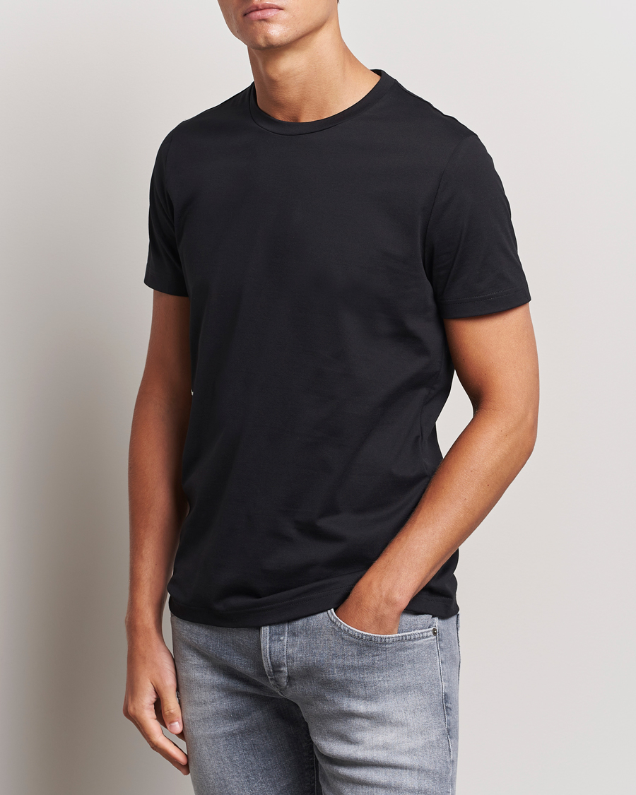 Hombres | Camisetas | Dondup | Logo Crew Neck T-Shirt Black