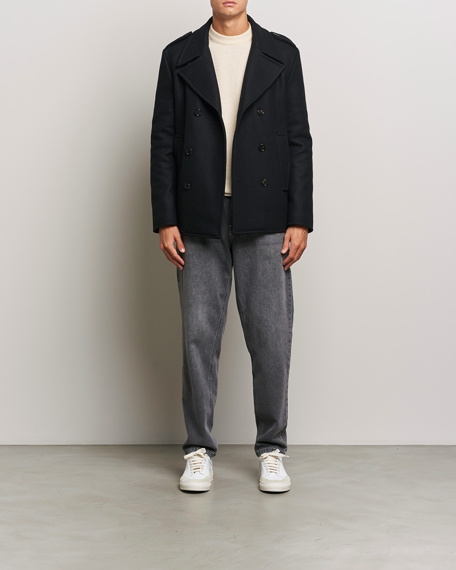 Hombres | Abrigos y chaquetas | Dondup | Wool Peacoat Black