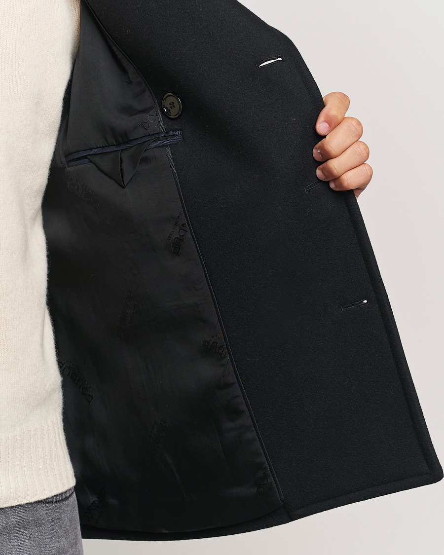 Hombres | Abrigos y chaquetas | Dondup | Wool Peacoat Black