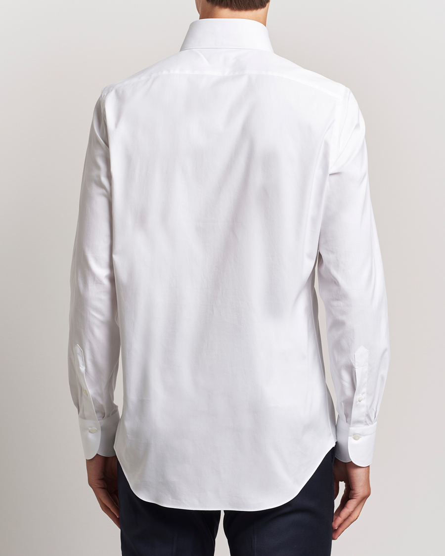 Hombres | Camisas | Finamore Napoli | Milano Slim Oxford Button Down Shirt White