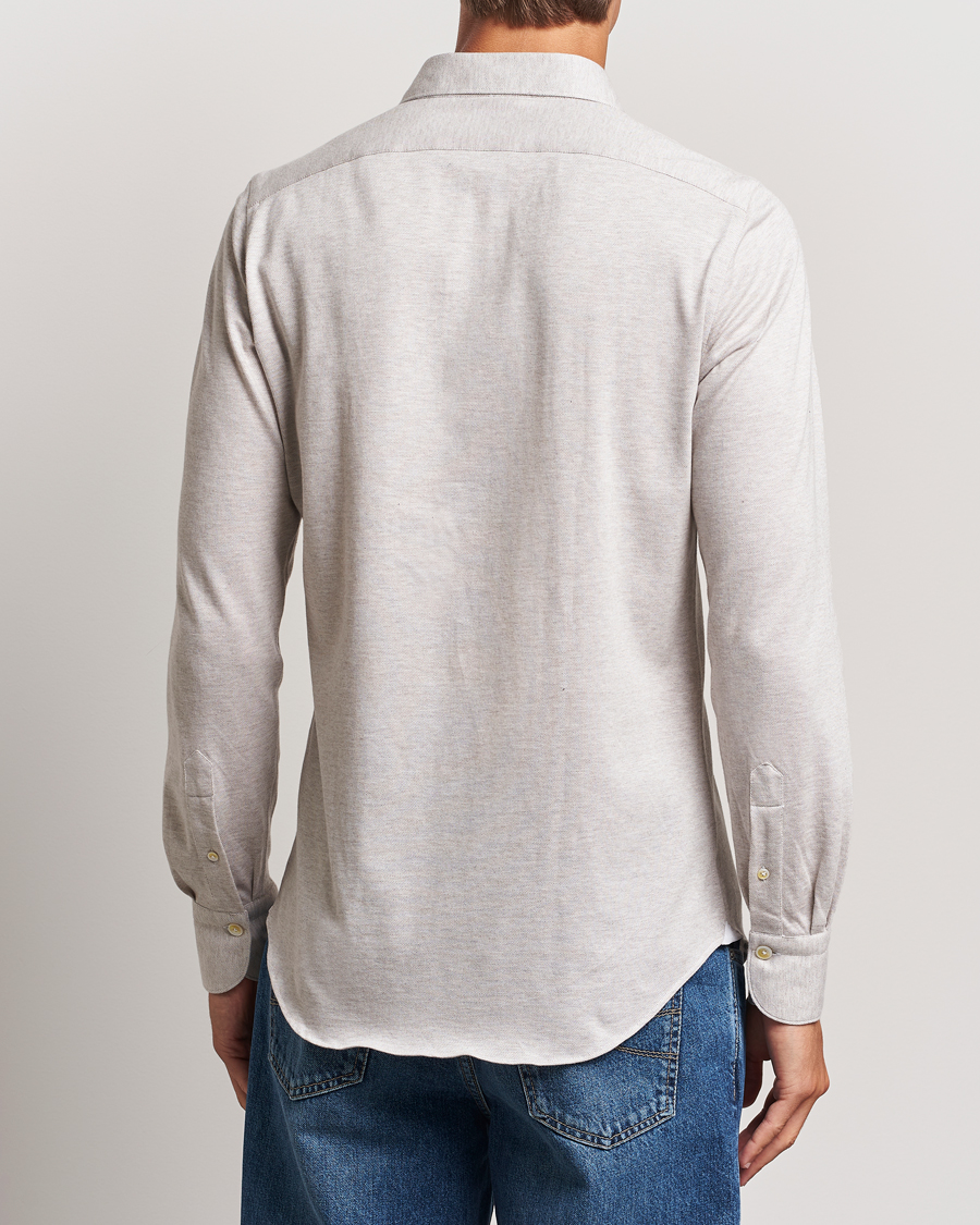 Hombres | Camisas | Finamore Napoli | Cotton/Cashmere Jersey Shirt Beige