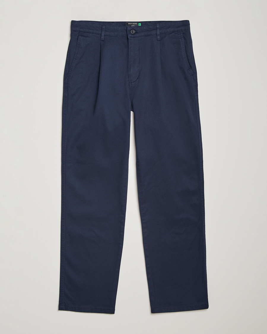 Hombres | Pantalones | Dockers | Original Pleated Cotton Chino Navy Blazer