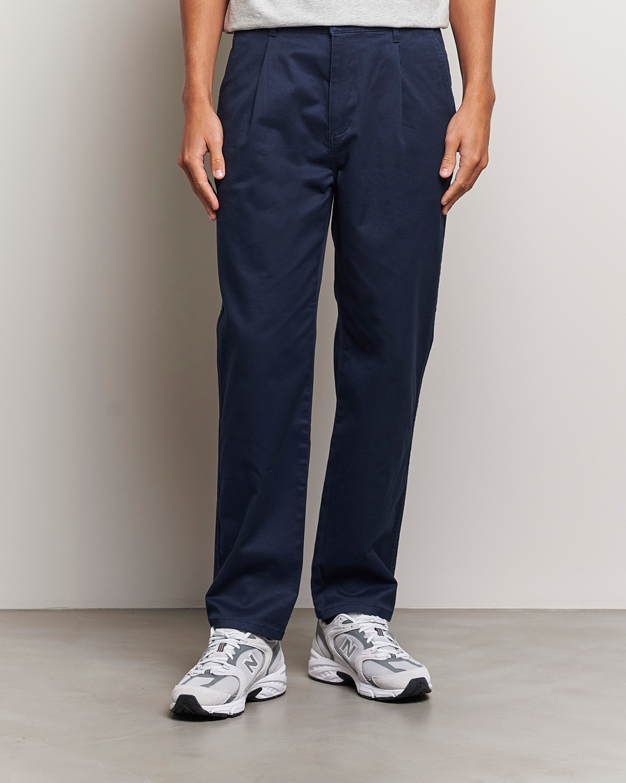 Hombres | Pantalones | Dockers | Original Pleated Cotton Chino Navy Blazer