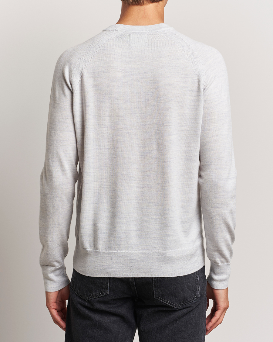 Hombres | Jerséis y prendas de punto | Dockers | Washable Merino Crewneck Light Grey