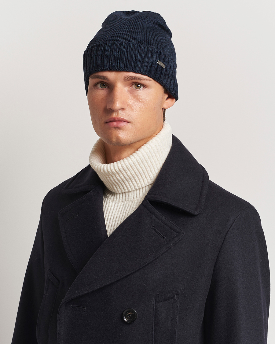 Hombres | Eton Wool Beanie Navy Blue | Eton | Wool Beanie Navy Blue