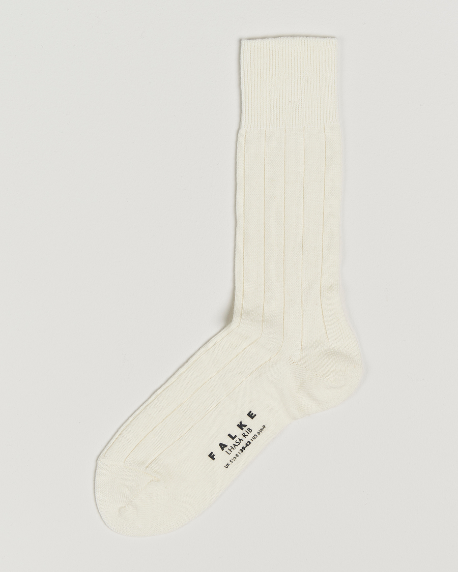 Hombres | Ropa interior y calcetines | Falke | Lhasa Cashmere Socks Off White