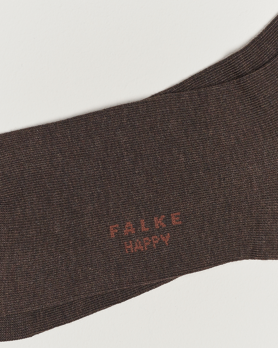 Hombres | Ropa interior y calcetines | Falke | Happy 2-Pack Cotton Socks Dark Brown