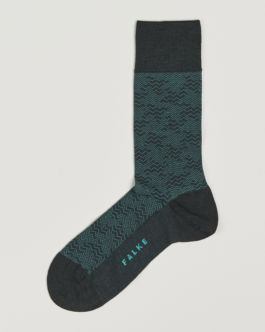 Hombres | Ropa interior y calcetines | Falke | Mighty Nest Wool/Cotton Socks Forest Green
