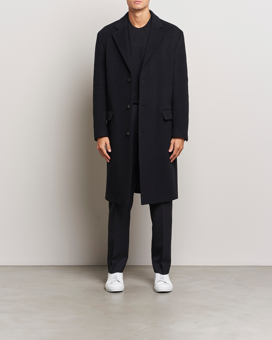 Hombres | Abrigos y chaquetas | Filippa K | Relaxed Wool Coat Black