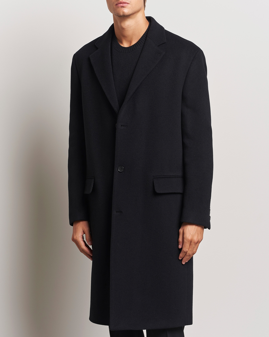 Hombres | Abrigos y chaquetas | Filippa K | Relaxed Wool Coat Black