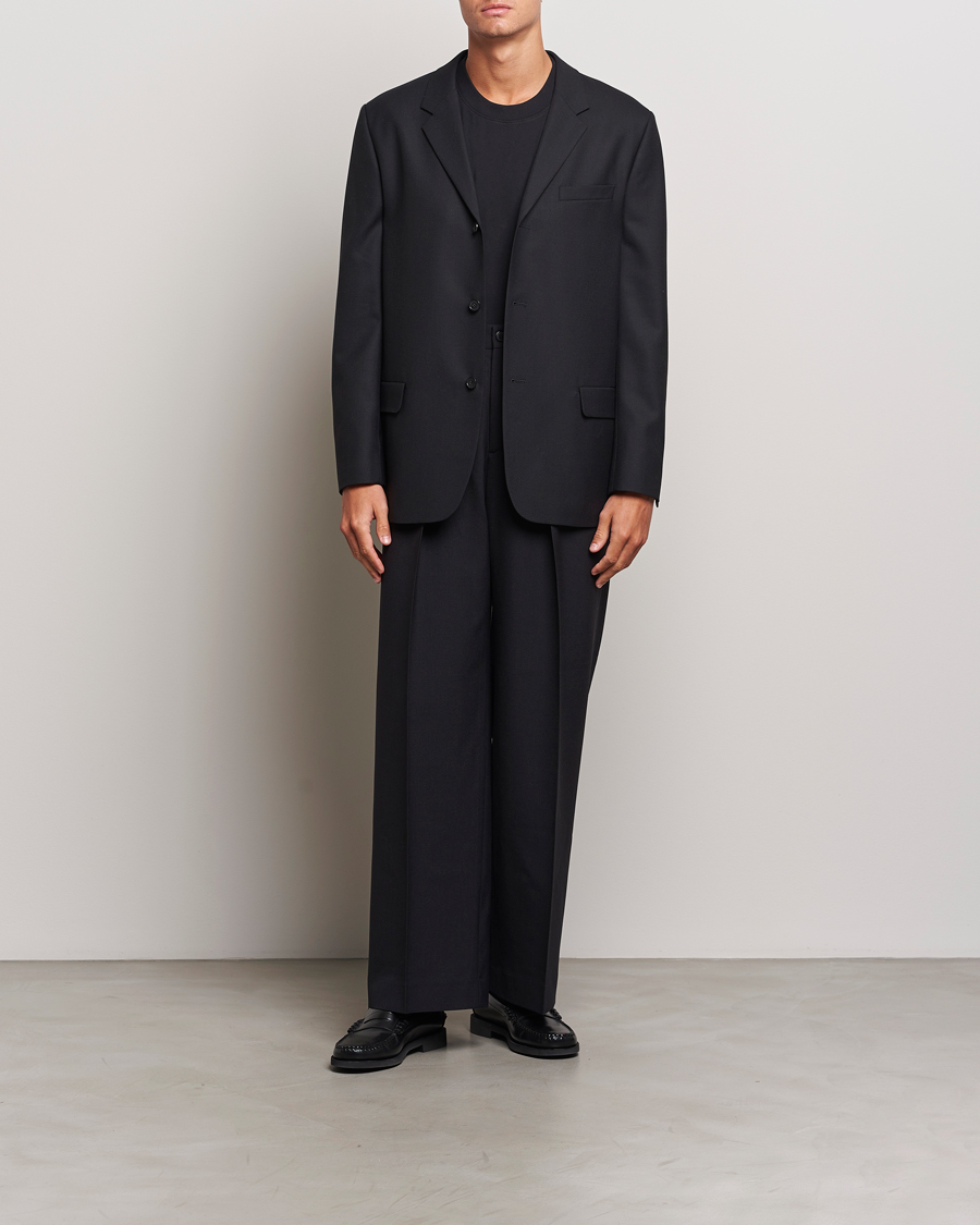 Hombres | Blazers | Filippa K | Wool Blend Blazer Black