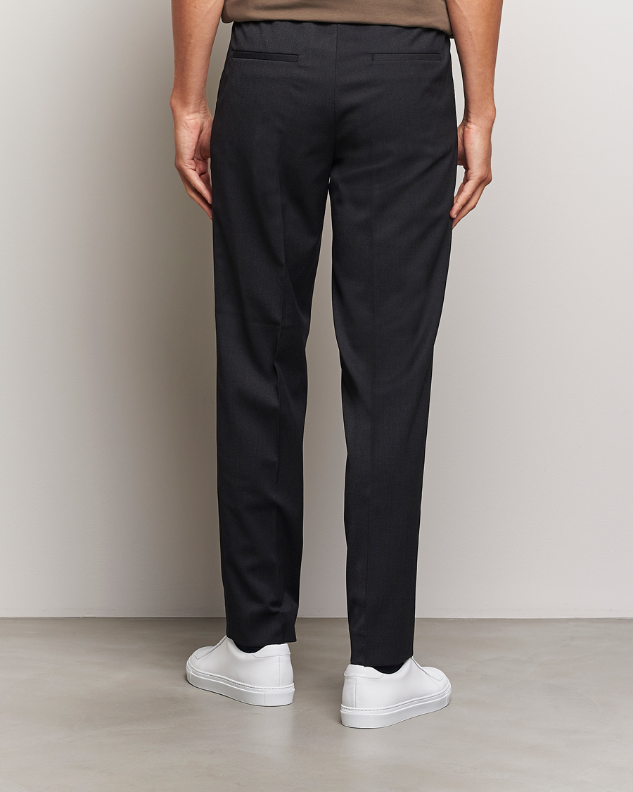 Hombres | Pantalones | Filippa K | Relaxed Terry Wool Trousers Anthracite