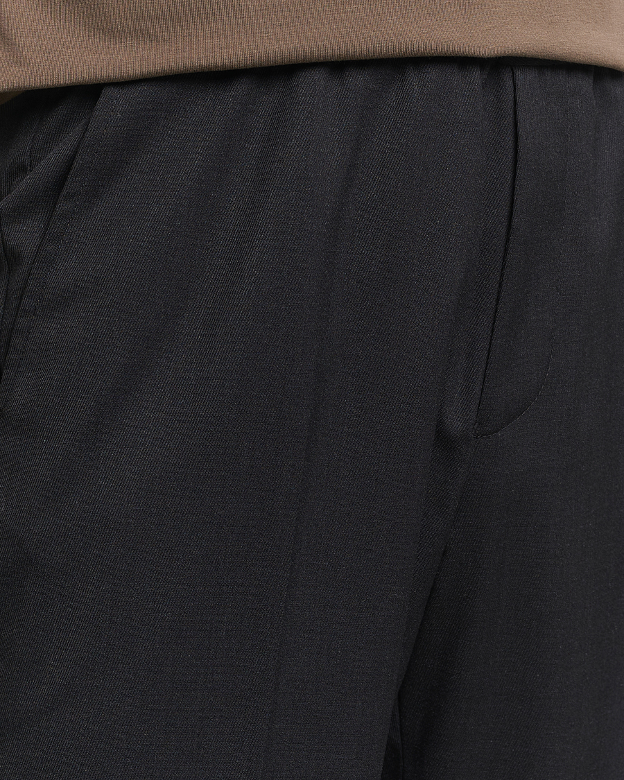 Hombres | Pantalones | Filippa K | Relaxed Terry Wool Trousers Anthracite