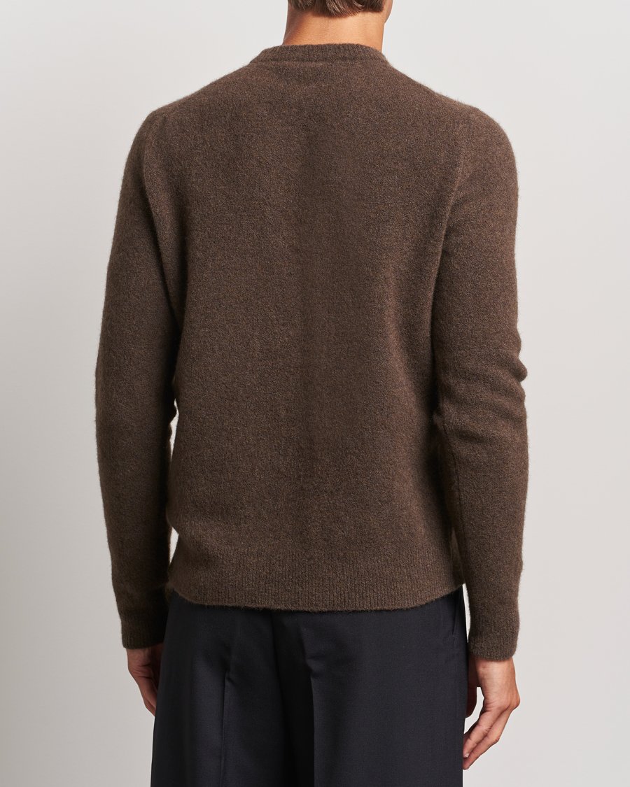 Hombres | Jerséis y prendas de punto | Filippa K | Yak Knitted Sweater Driftwood