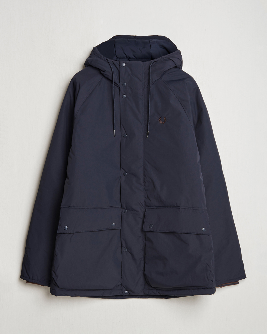 Hombres | Abrigos y chaquetas | Fred Perry | Padded Zip Through Parka Navy