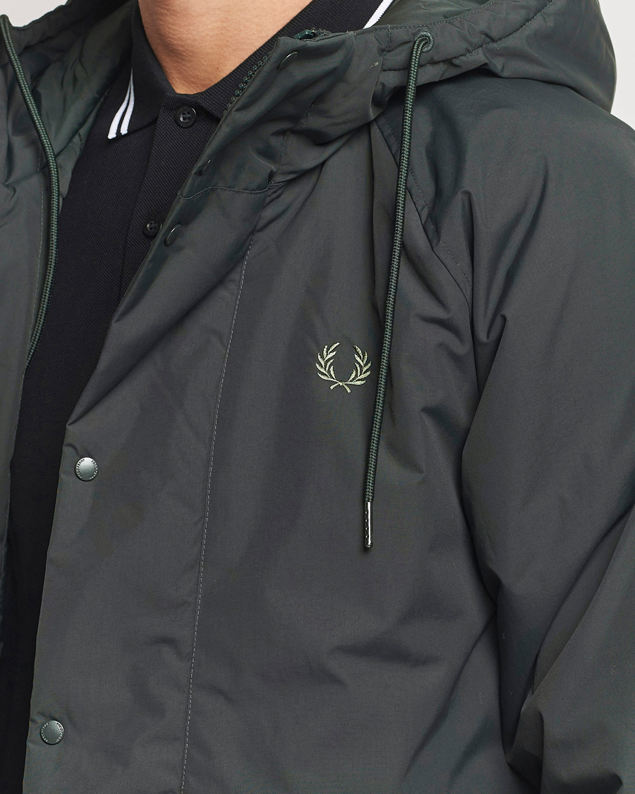 Hombres | Abrigos y chaquetas | Fred Perry | Padded Zip Through Parka Night Green