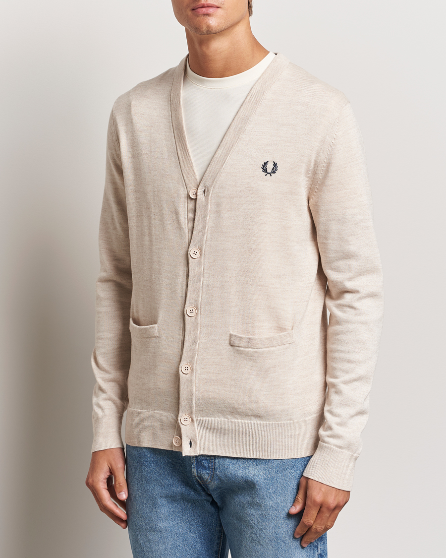 Hombres | Jerséis y prendas de punto | Fred Perry | Knitted Cardigan Porriged Marl