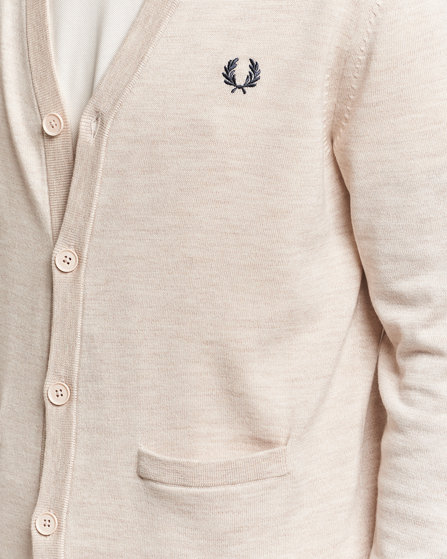 Hombres | Jerséis y prendas de punto | Fred Perry | Knitted Cardigan Porriged Marl