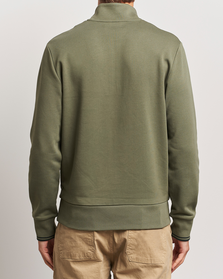 Hombres | Jerséis y prendas de punto | Fred Perry | Half Zip Sweatshirt Laurel Green