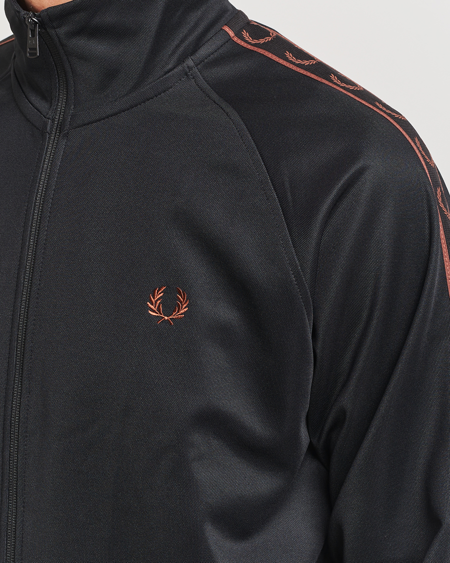 Hombres | Jerséis y prendas de punto | Fred Perry | Taped Track Jacket Black