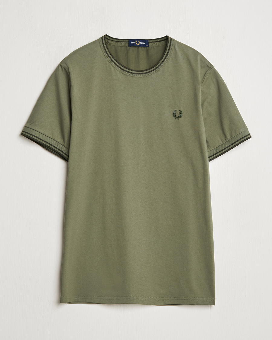 Hombres | Camisetas | Fred Perry | Twin Tipped T-Shirt Laurel Green