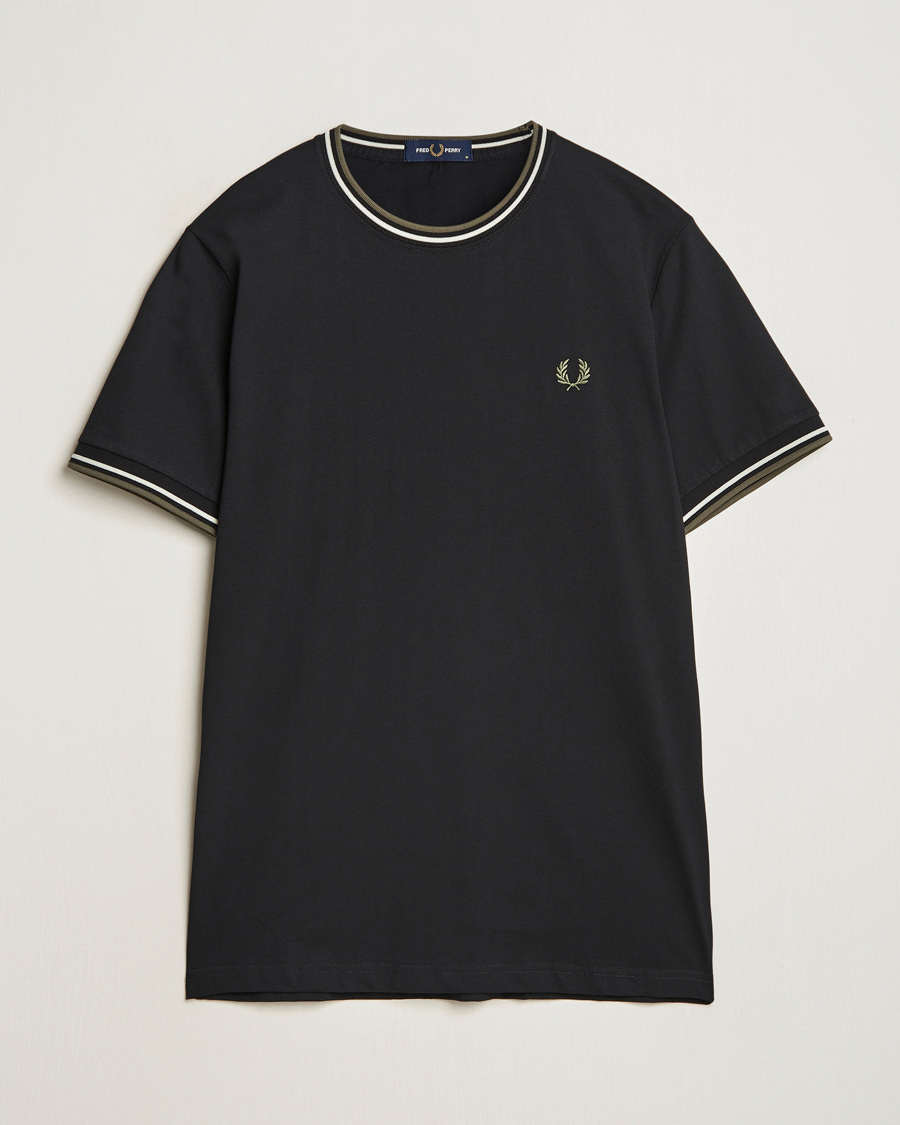 Hombres | Camisetas | Fred Perry | Twin Tipped T-Shirt Black