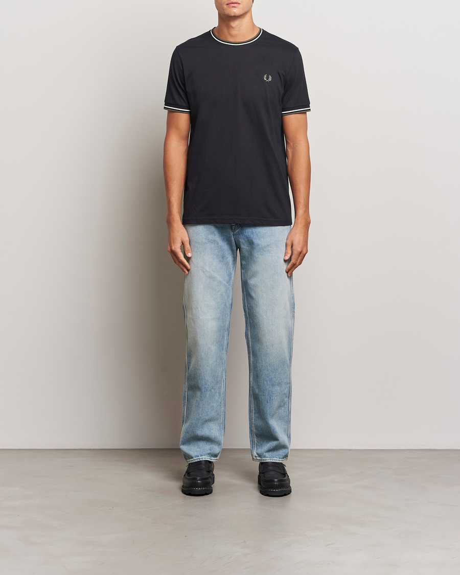 Hombres | Camisetas | Fred Perry | Twin Tipped T-Shirt Black