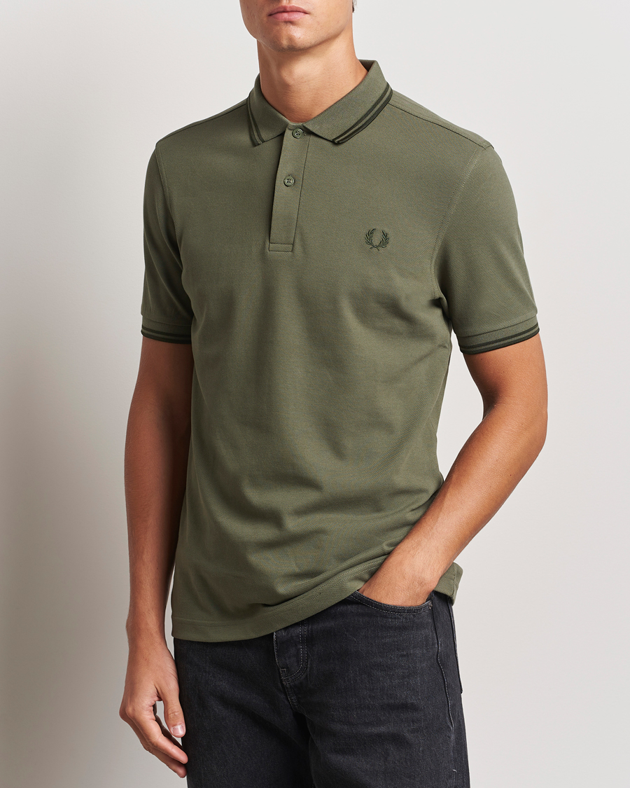 Hombres | Polos | Fred Perry | Twin Tipped Shirt Laurel Green