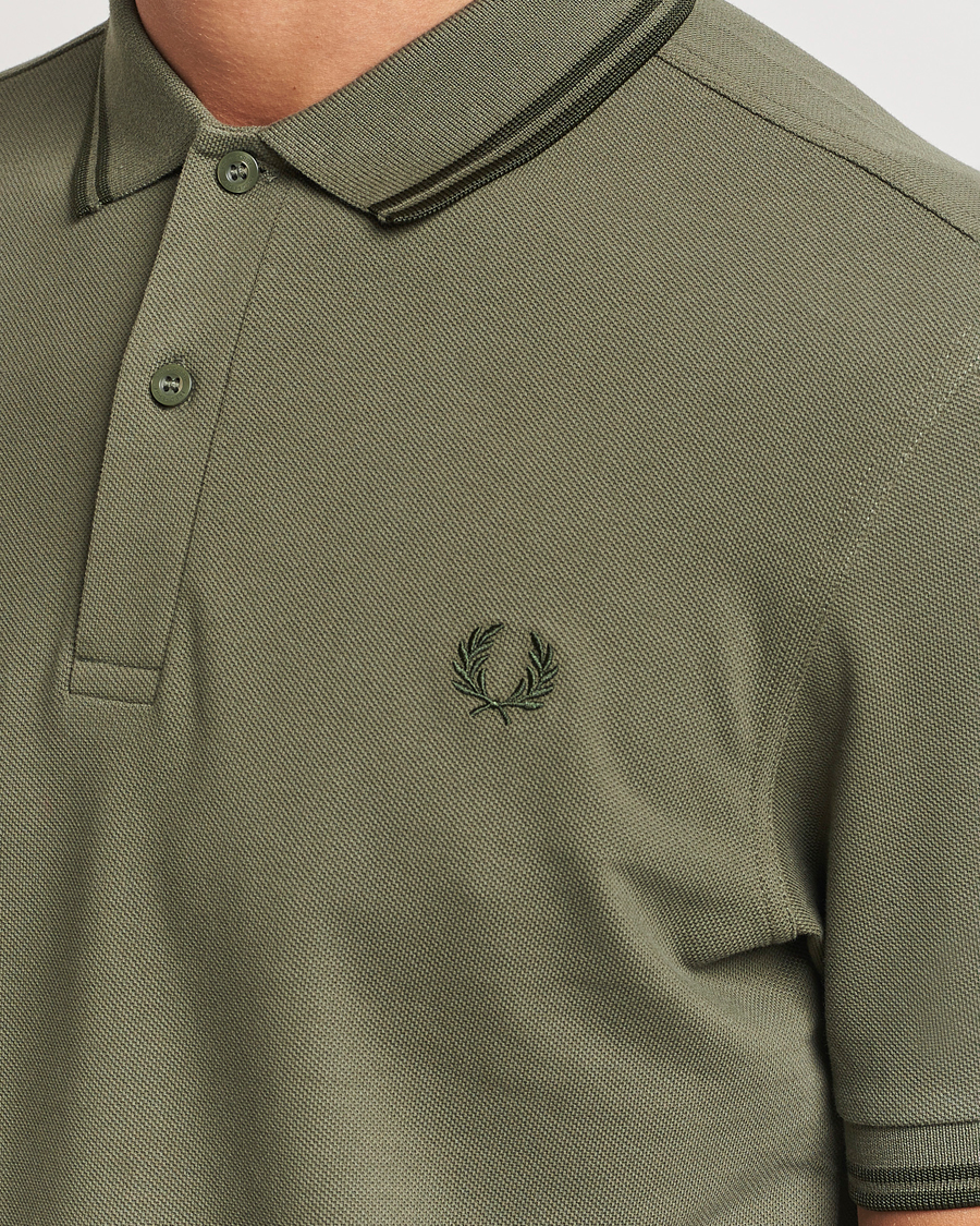 Hombres | Polos | Fred Perry | Twin Tipped Shirt Laurel Green