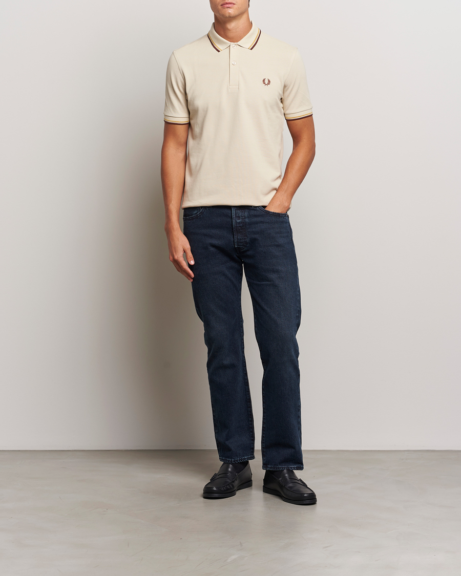 Hombres | Polos | Fred Perry | Twin Tipped Shirt Oatmeal