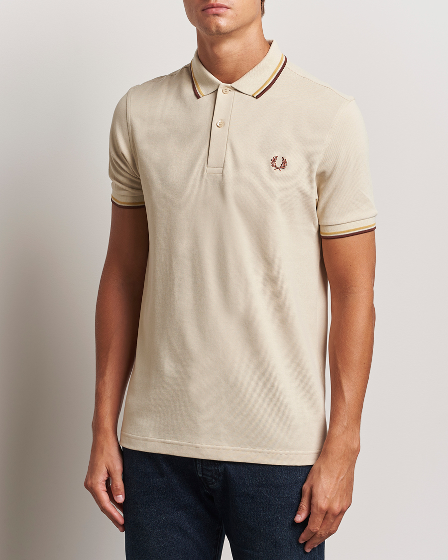 Hombres | Polos | Fred Perry | Twin Tipped Shirt Oatmeal