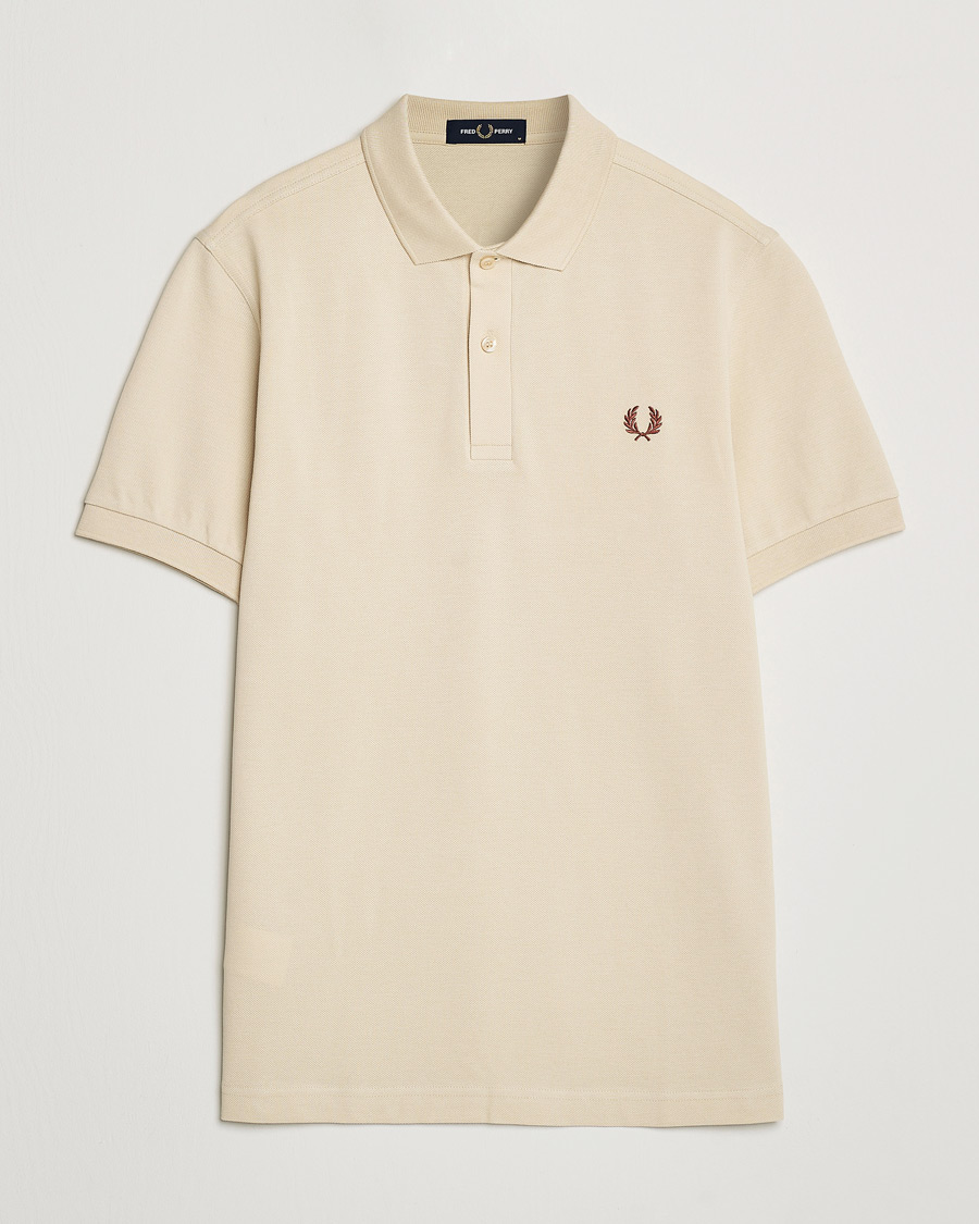 Hombres | Polos | Fred Perry | Plain Polo Shirt Oatmeal