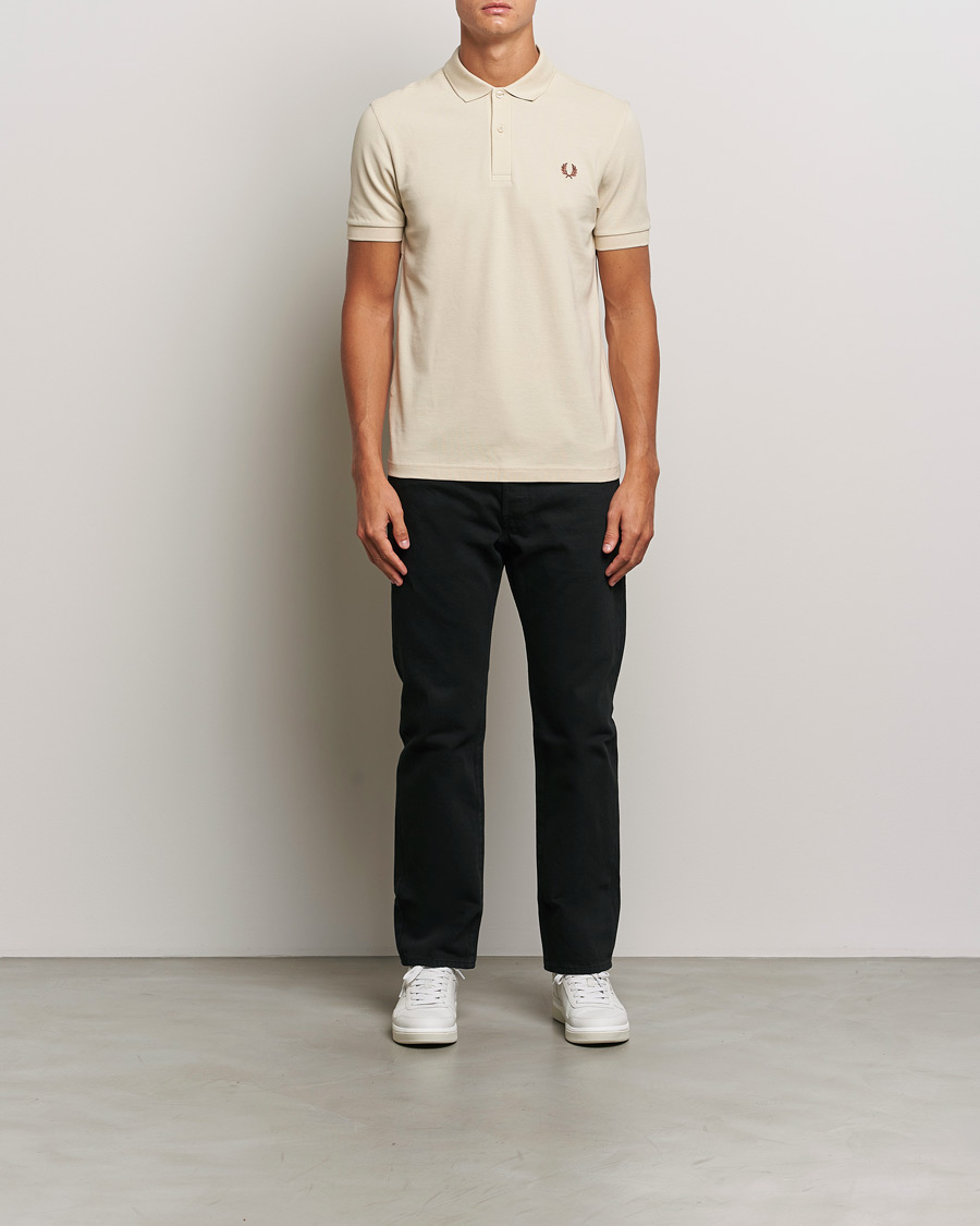 Hombres | Polos | Fred Perry | Plain Polo Shirt Oatmeal