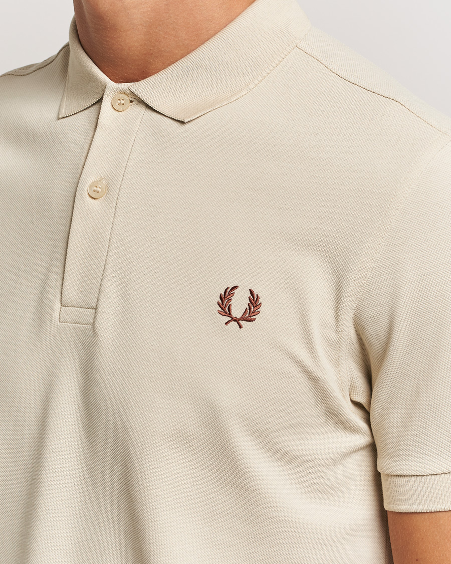 Hombres | Polos | Fred Perry | Plain Polo Shirt Oatmeal