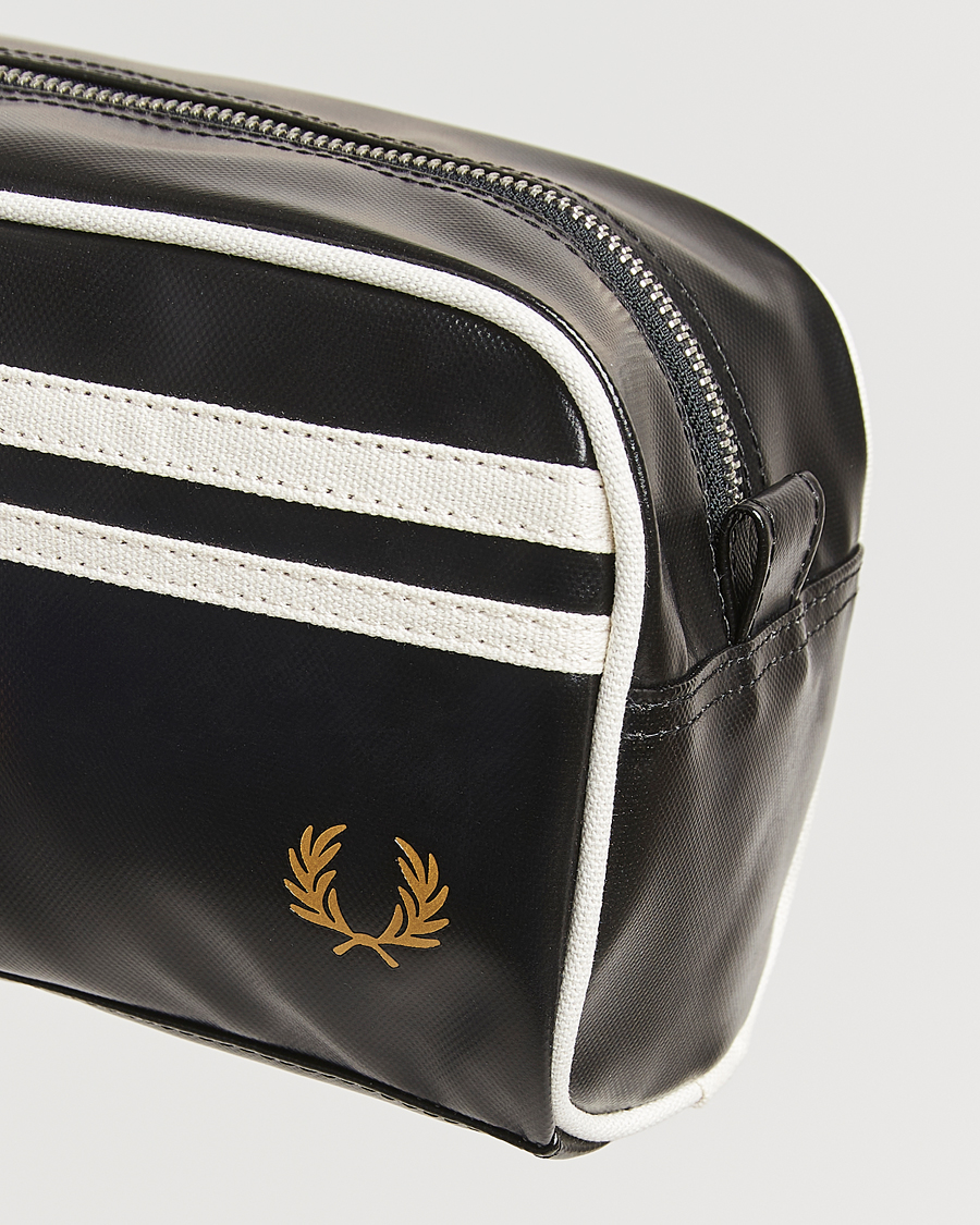 Hombres | Fred Perry Classic Washbag Black/Ecru | Fred Perry | Classic Washbag Black/Ecru