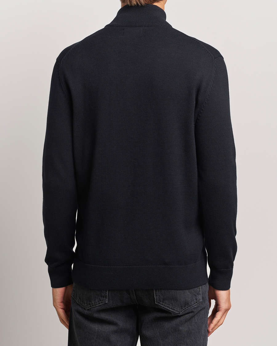 Hombres | Jerséis y prendas de punto | Gant | Cotton Full Zip Cardigan Black