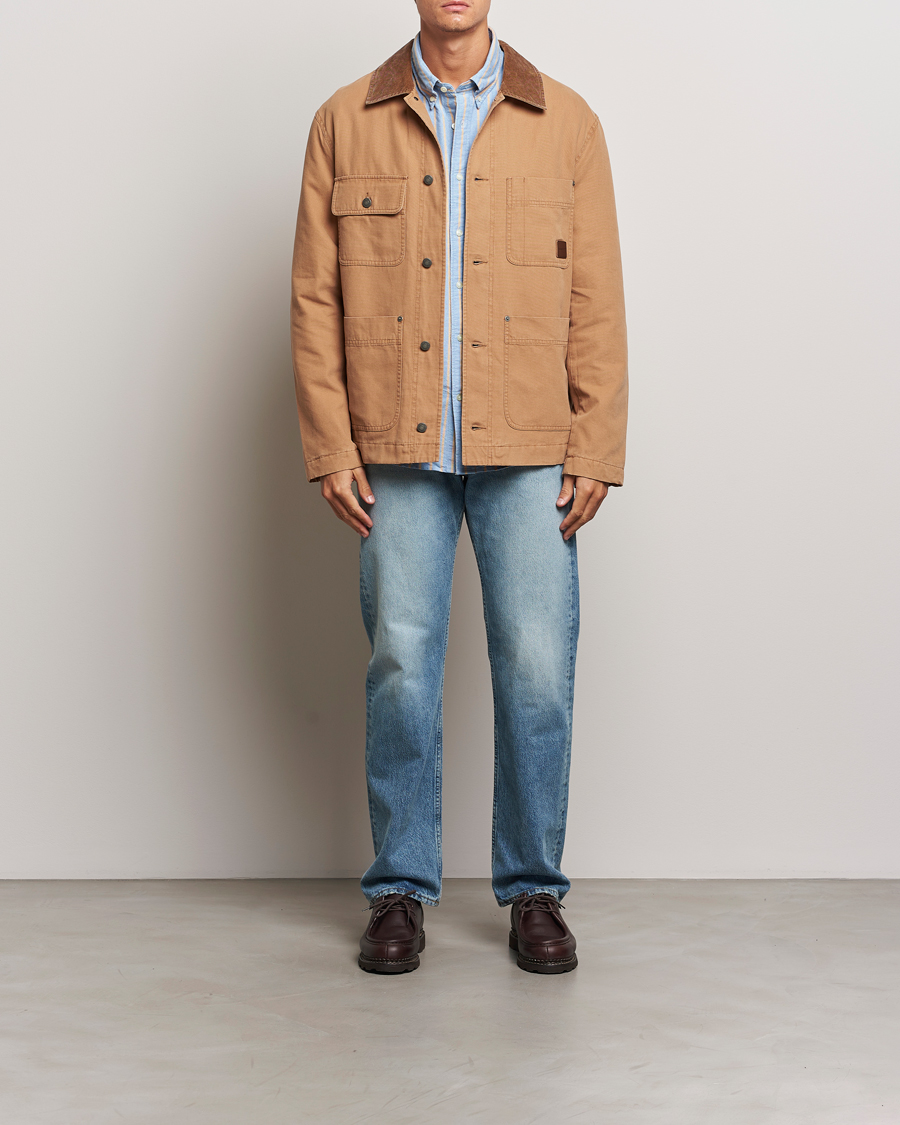 Hombres | Abrigos y chaquetas | Gant | Cotton Work Jacket Roasted Walnut