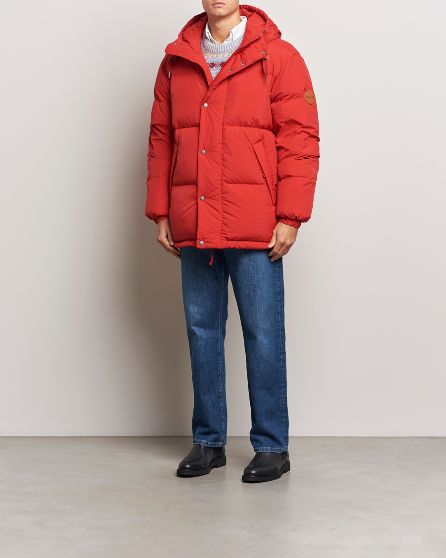 Hombres | Abrigos y chaquetas | GANT | Expedition Down Puffer Ruby Red