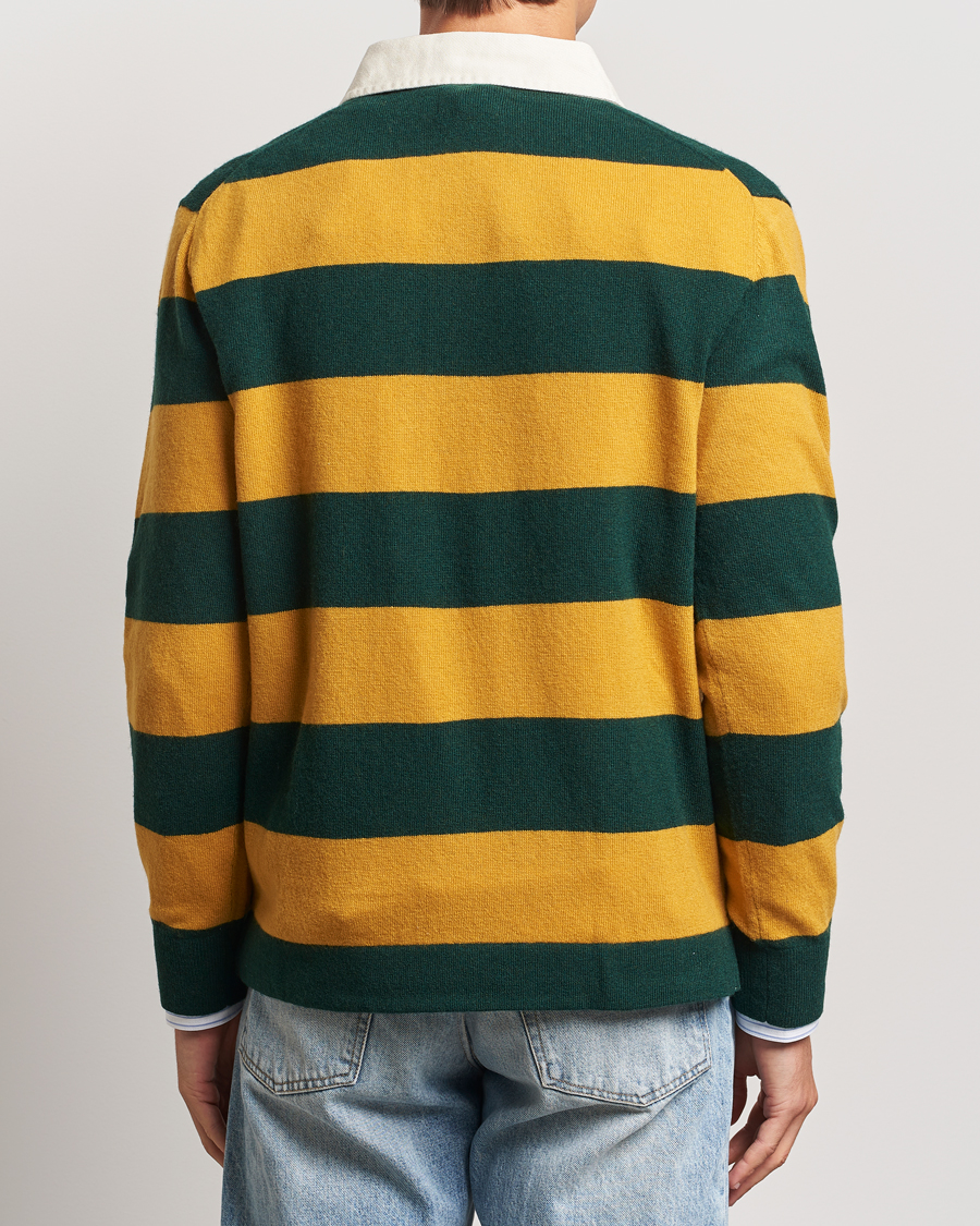 Hombres | Jerséis y prendas de punto | GANT | Extra Fine Lambswool Striped Rugger Tartan Green