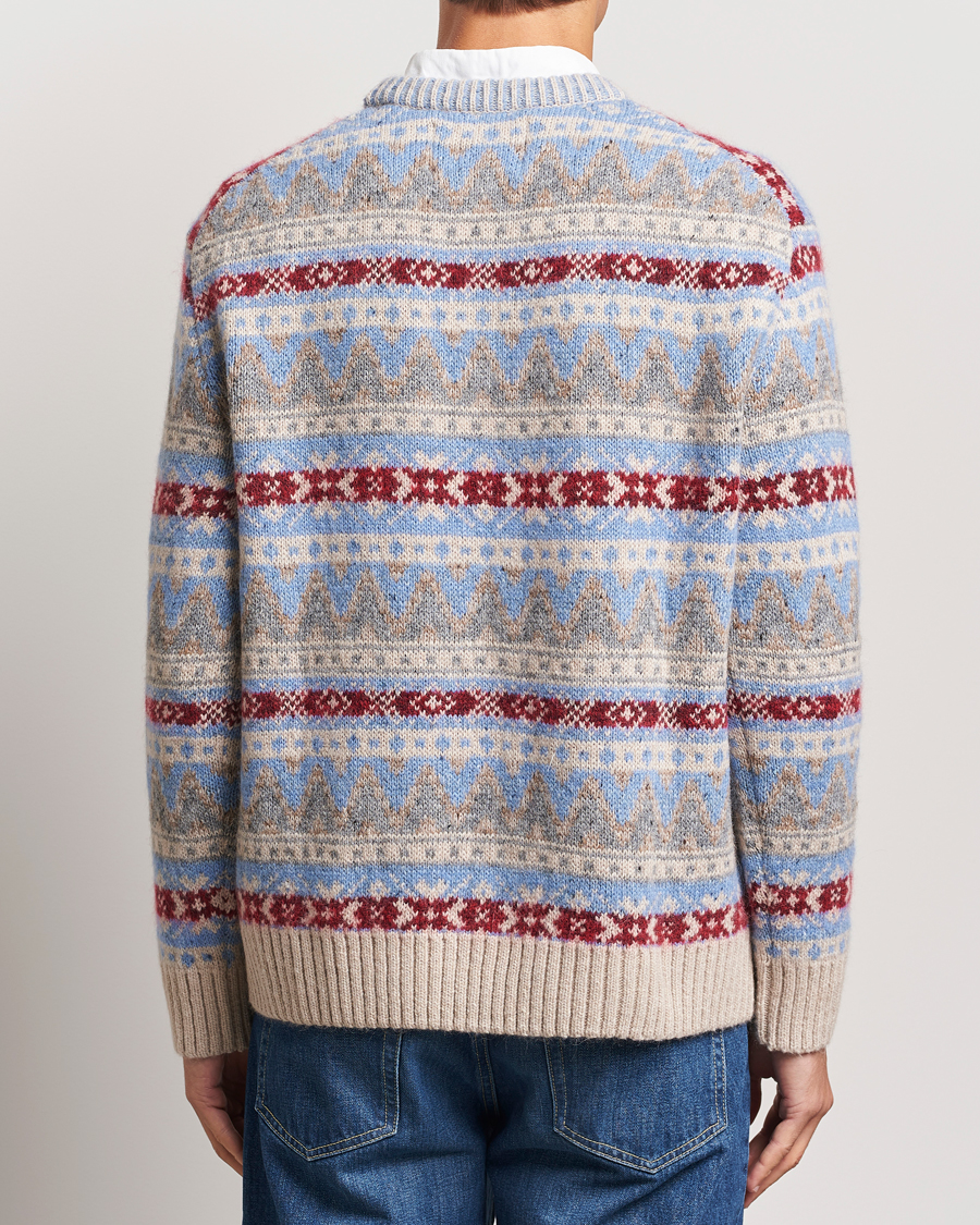 Hombres | Jerséis y prendas de punto | GANT | Fair Isle Crew Neck Clear Sky