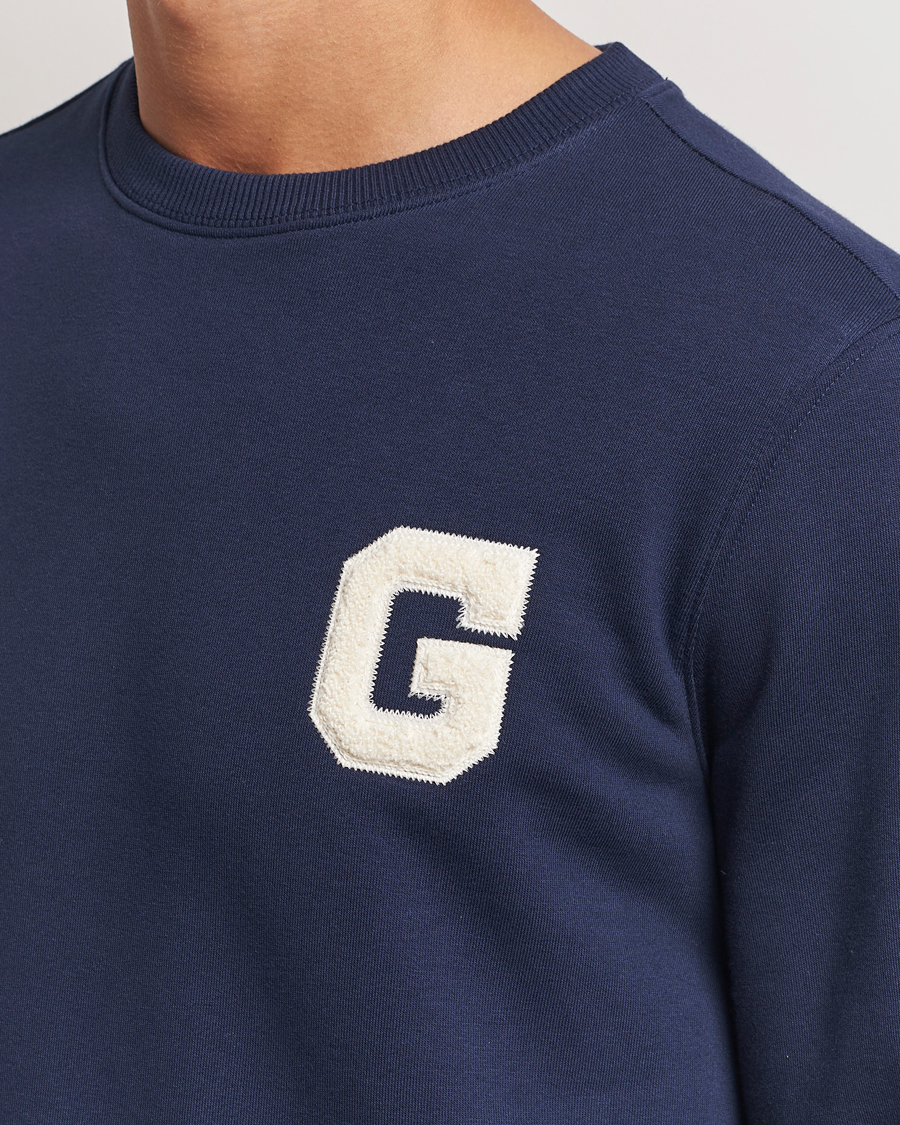 Hombres | Jerséis y prendas de punto | GANT | G Graphic Sweatshirt Classic Blue