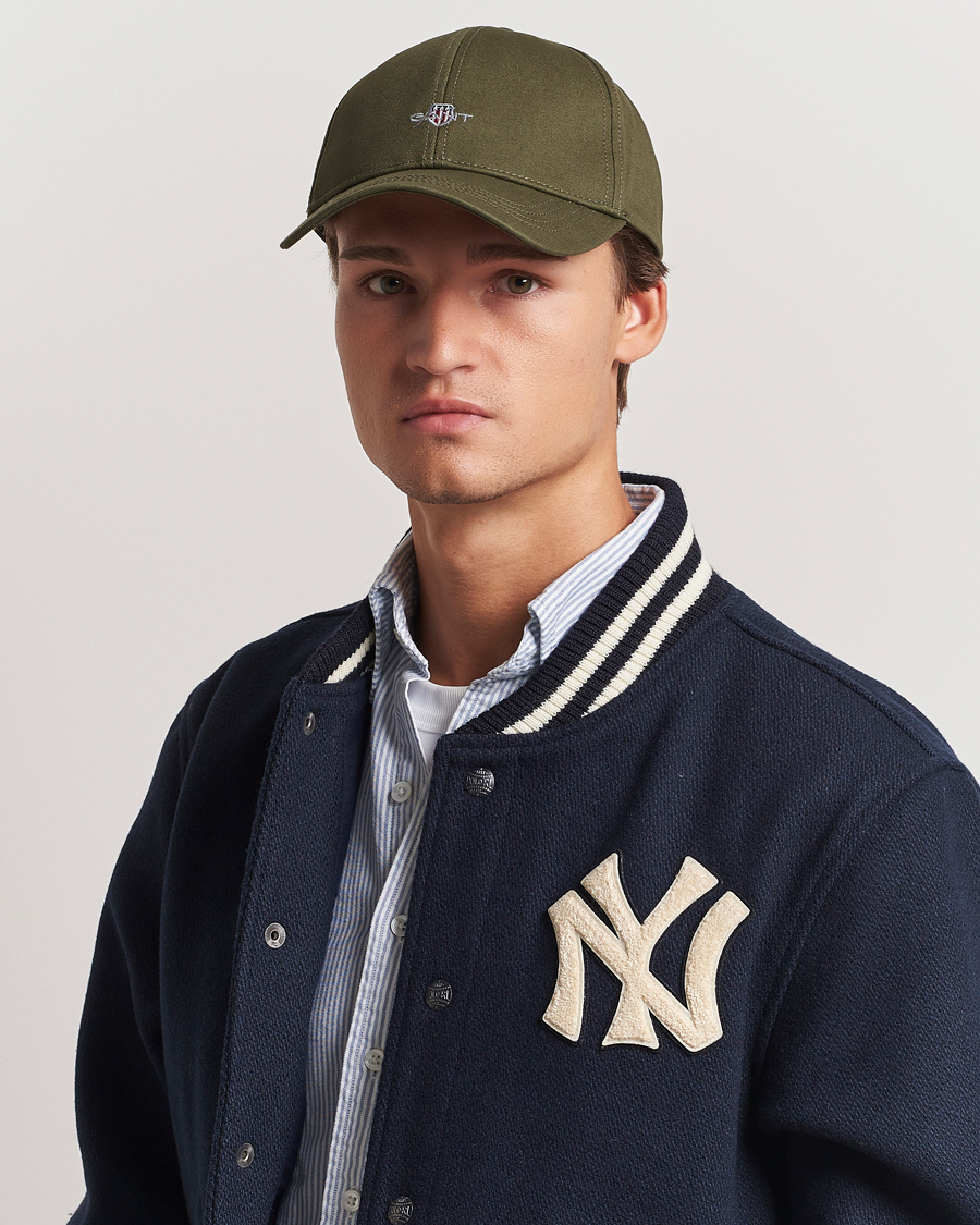 Hombres | GANT High Cotton Twill Cap Juniper Green | GANT | High Cotton Twill Cap Juniper Green