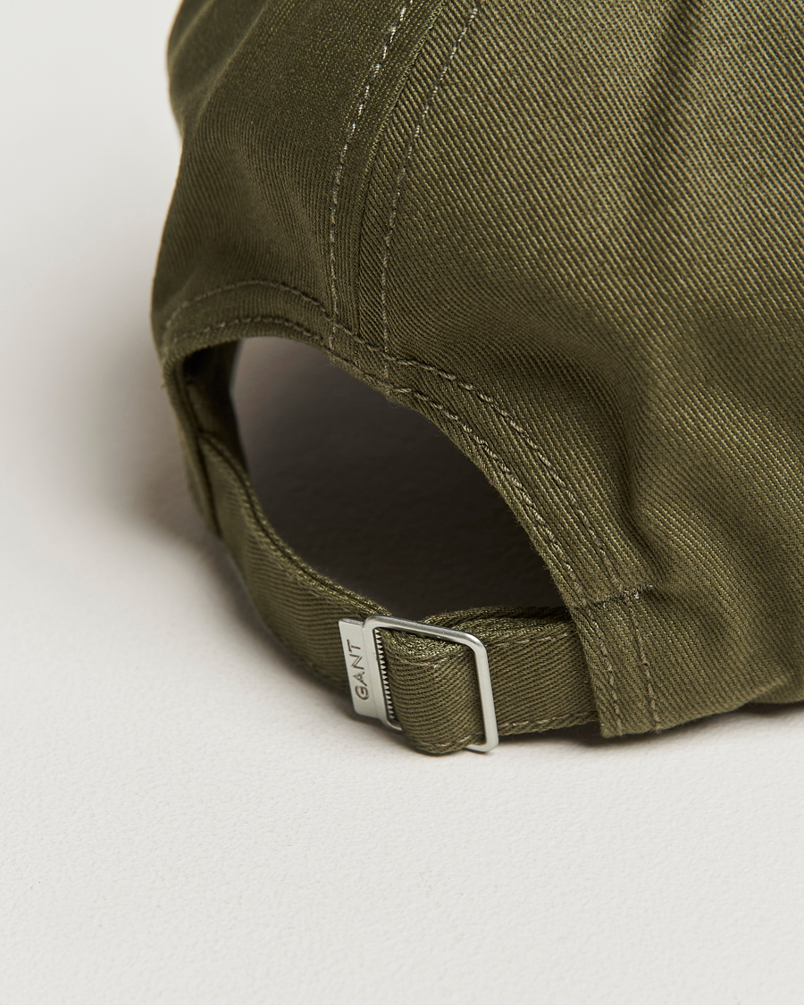 Hombres | GANT High Cotton Twill Cap Juniper Green | GANT | High Cotton Twill Cap Juniper Green
