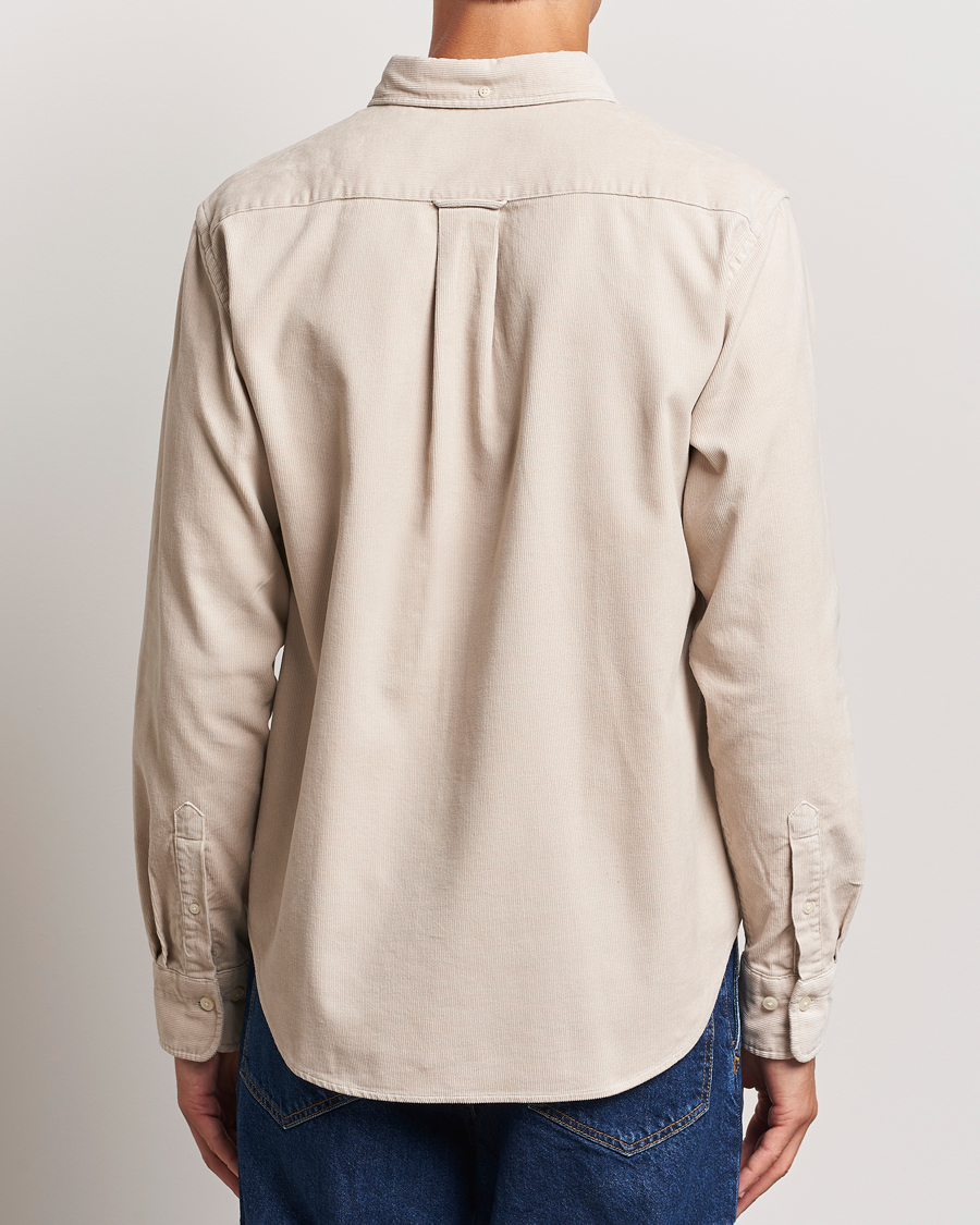 Hombres | Camisas | GANT | Regular Fit Corduroy Shirt Putty