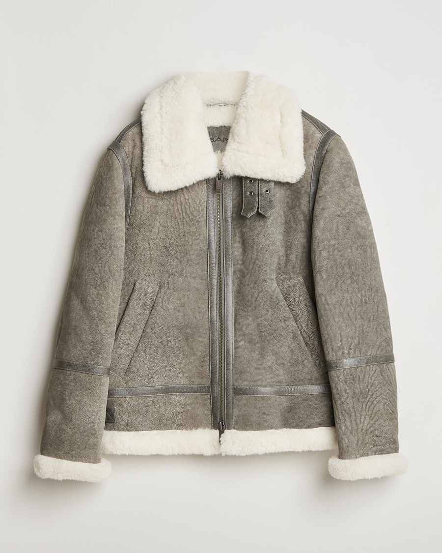 Hombres | Abrigos y chaquetas | Gant | Shearling Jacket Desert Brown