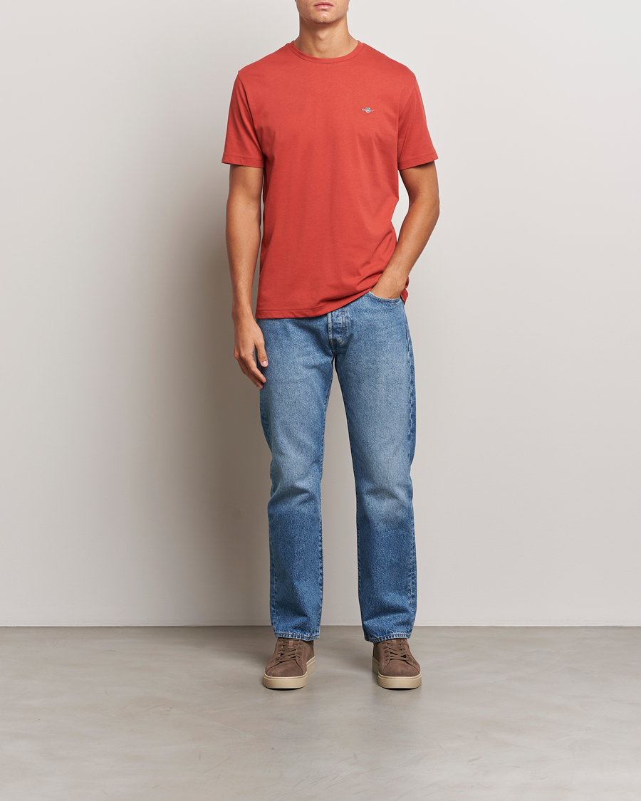 Hombres | Camisetas | GANT | The Original T-Shirt Iron Red