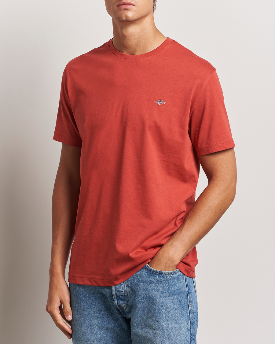 Hombres | Camisetas | GANT | The Original T-Shirt Iron Red